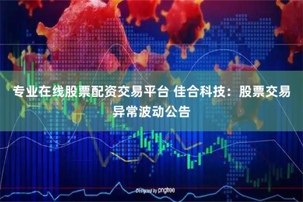 专业在线股票配资交易平台 佳合科技：股票交易异常波动公告